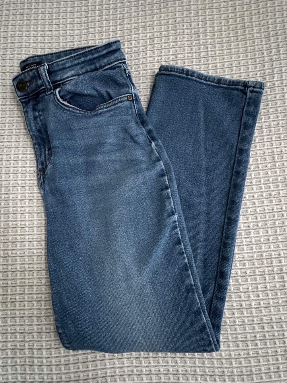 Lee Women's Medium Blue Straight-Leg Jeans